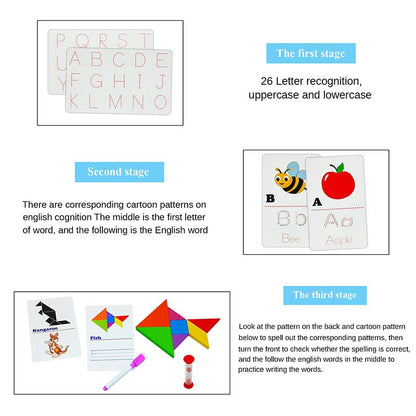 Gift To Love | Tangram Letters Writing Card | Code : WTLWCI