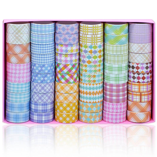 Gift To Love | Craft Tape Washi | Size : 1.5 Cm X 2 M | Pcs : 60 Pcs | Code : WTPC-E