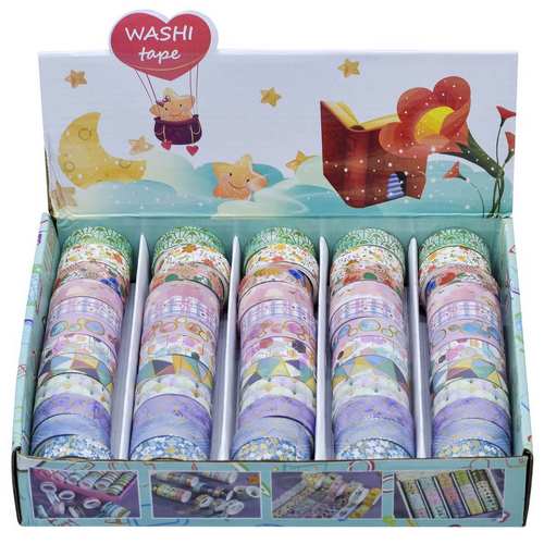 Gift To Love | Craft Tape Washi 1.5CM*2M 60Pcs Box | Code : WTPC-G
