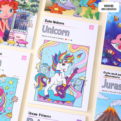 Gift To Love | Magic Drawing Doodle Book | Pcs : 12 Pages | Code : WXHB