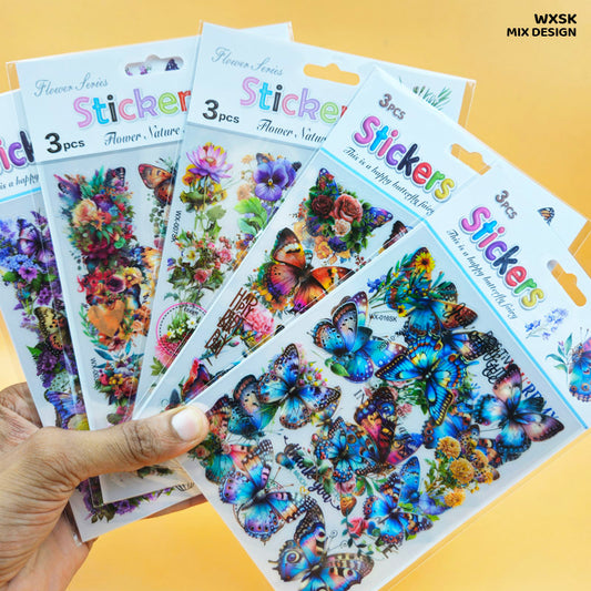 Gift To Love | Journal Craft Pvc Stickers | Pcs : 3 Sheets | Code : WXSK