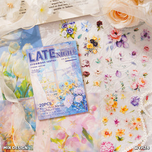 Gift To Love | A Day In Bloom Sticker Cutouts | Pcs : 20 Sheets | Code : WYHZ4