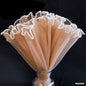 Gift To Love | Wrapping Paper Net Wrinkled With White Ball Chain | Color : Pastel Brown | Code : MG2513I
