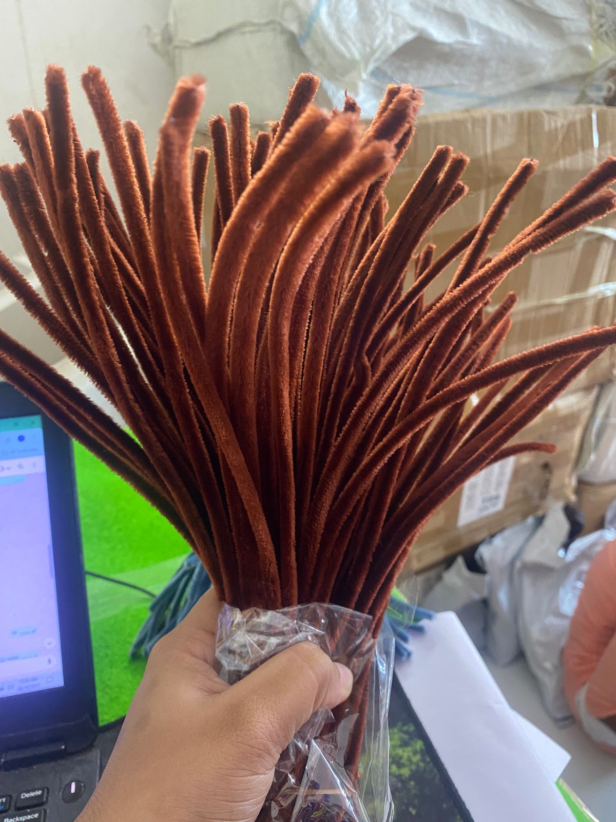 Pipe Cleaner Plain 100Pc D Brown (MG3822)