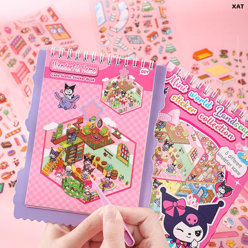 Gift To Love | Mini World Landscaping Sticker Collection Book Kit | Code : XAT