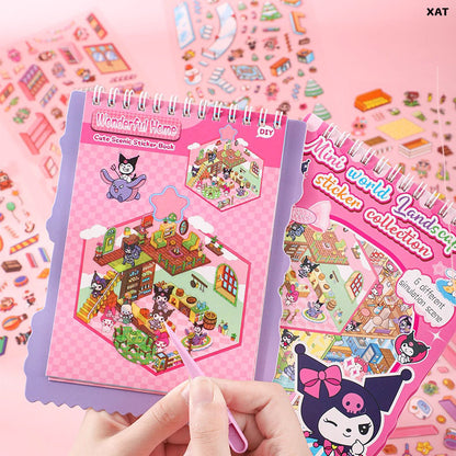 Gift To Love | Mini World Landscaping Sticker Collection Book Kit | Code : XAT