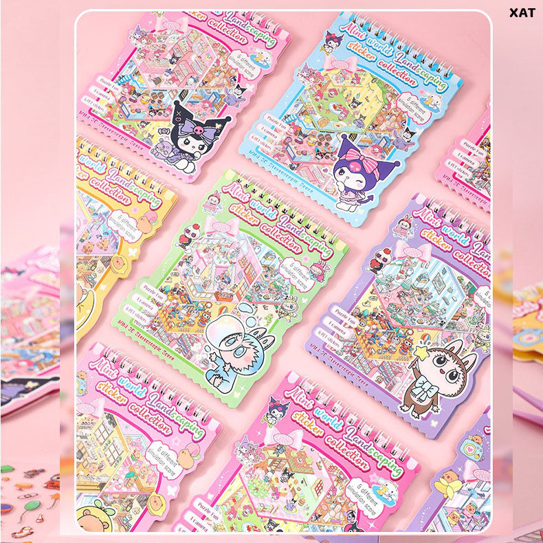 Gift To Love | Mini World Landscaping Sticker Collection Book Kit | Code : XAT