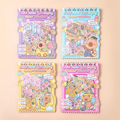 Gift To Love | Mini World Landscaping Sticker Collection Book Kit | Code : XAT