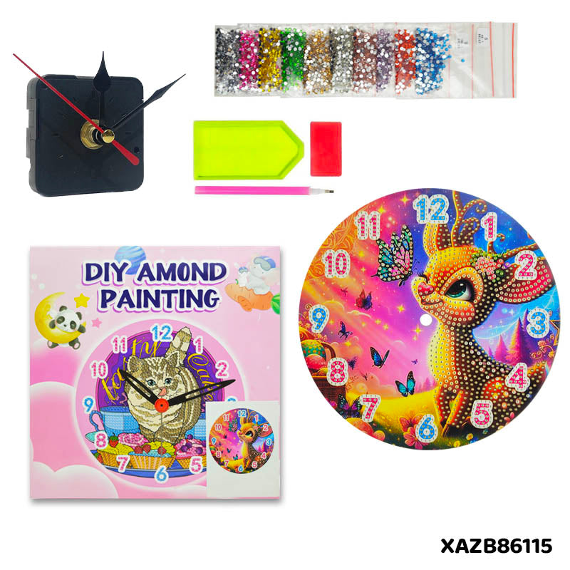 Gift To Love | Diy Diamond Clock Painting Kit | Size : 20 X 20 Cm | Code : XAZB86115