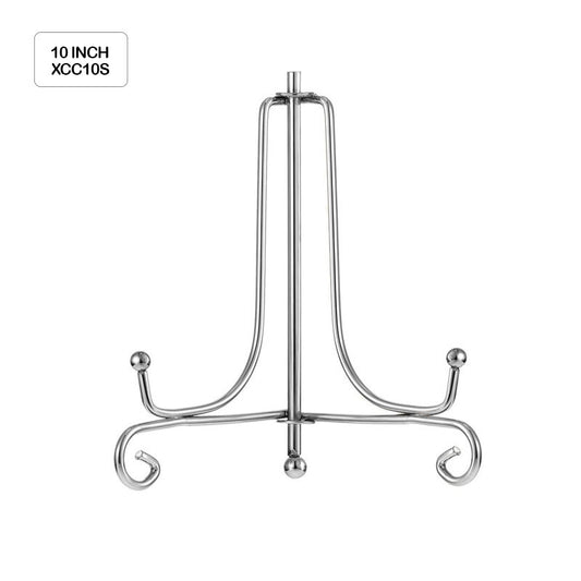 Gift To Love | Frame Holder Display Stand Iron | Color : Silver | Size : 10 Inch | Code : XCC10S