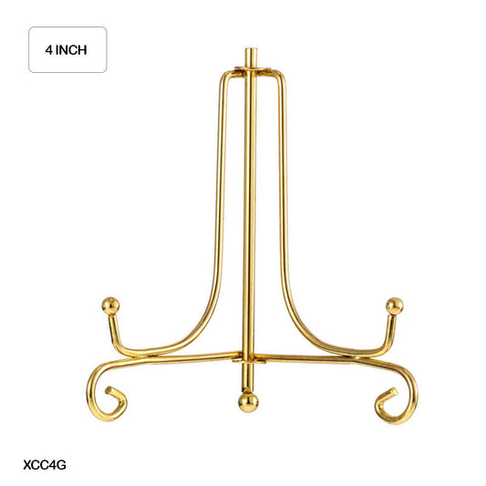 Gift To Love | Frame Holder Display Stand Iron | Color : Gold | Size : 4 Inch | Code : XCC4G