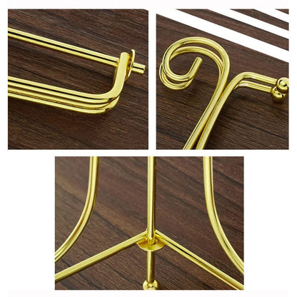 Gift To Love | Frame Holder Display Stand Iron | Color : Gold | Size : 6 Inch | Code : XCC6G