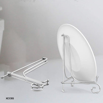 Gift To Love | Frame Holder Display Stand Iron | Color : Silver | Size : 6 Inch | Code : XCC6S