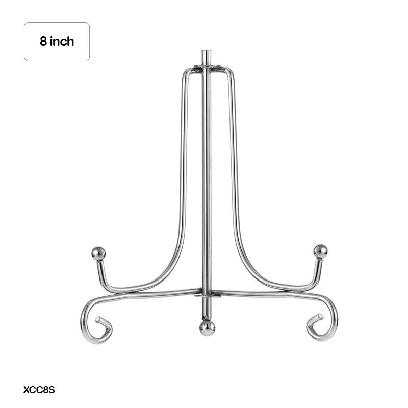Gift To Love | Frame Holder Display Stand Iron | Color : Silver | Size : 8 Inch | Code : XCC8S