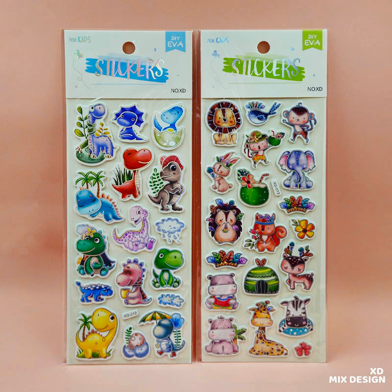 Gift To Love | Funny Cartoon, Numbers And Alphabet Print Sticker | Code : XD