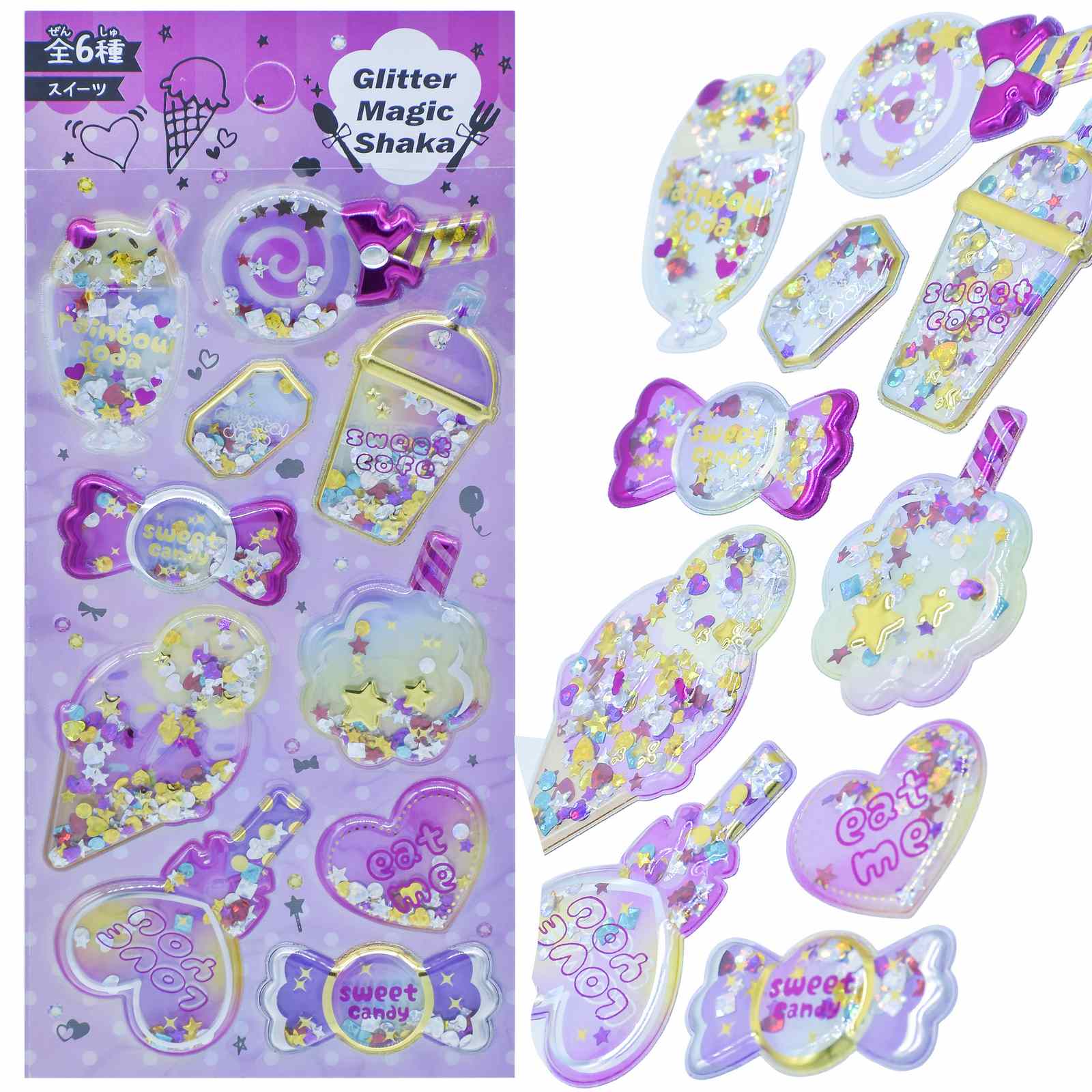 Gift To Love | Stickers Glitter Magic Shaka | Code : XL-CLG