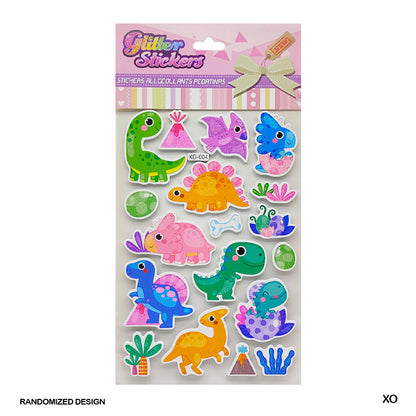 Gift To Love | Eva Glittery Kids Cartoon Funny Sticker | Code : XO
