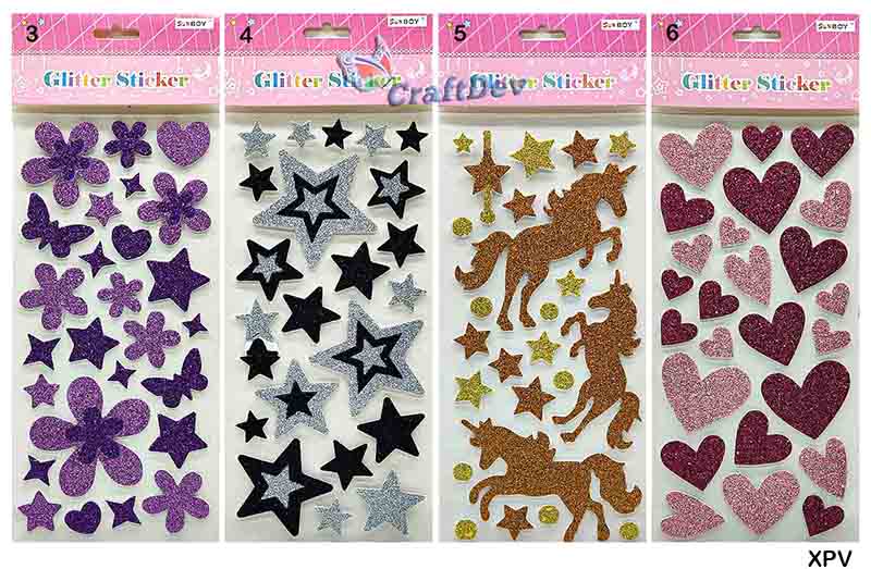 Gift To Love | Glitter Foam Designer Sticker | Code : XPV