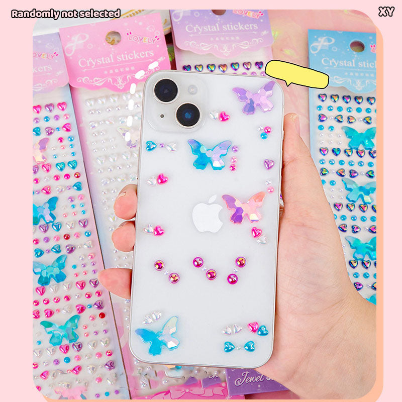 Pearl Sticker Butterfly design