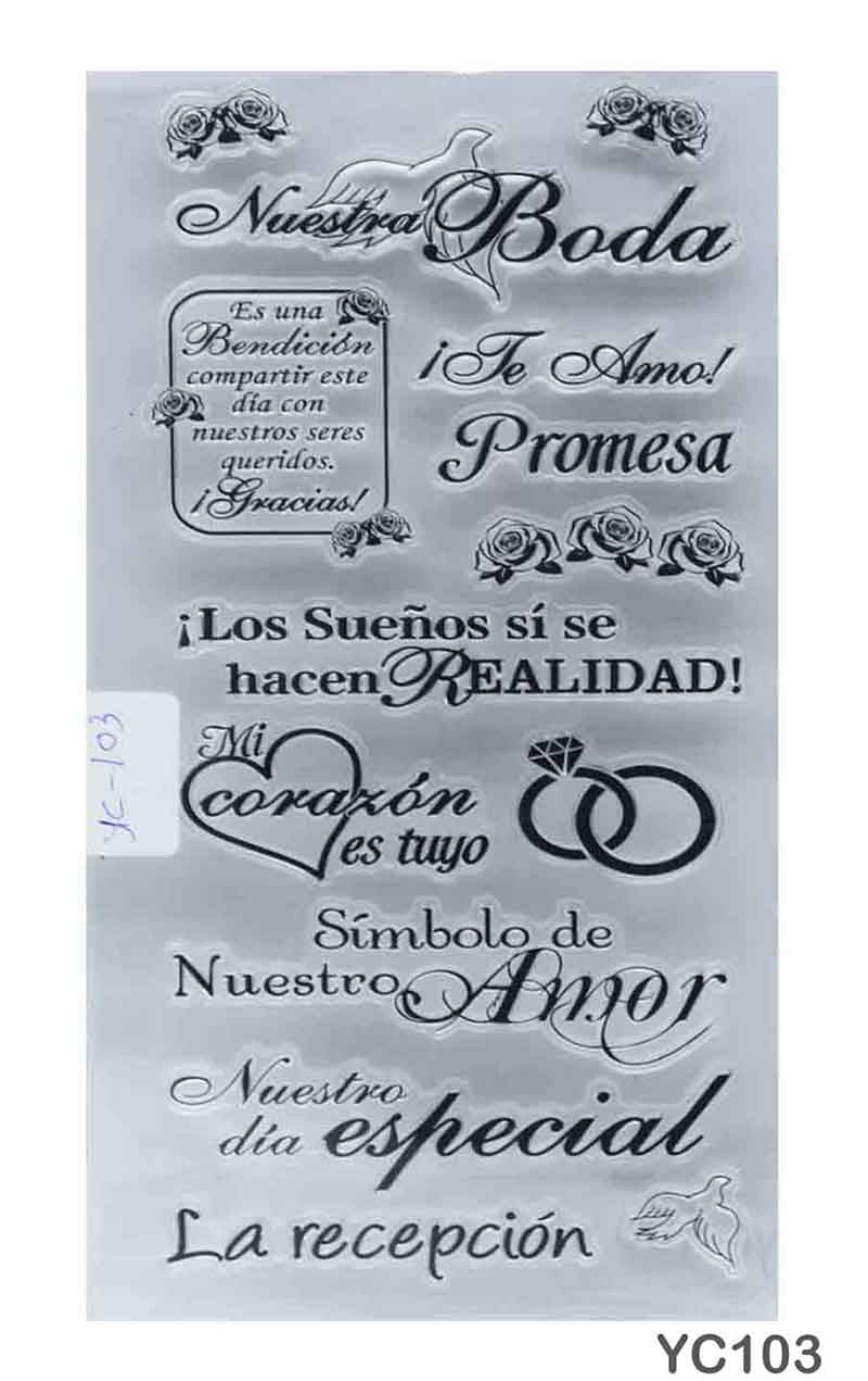 Gift To Love | Clear Stamp | Size : Small | Code : YC103