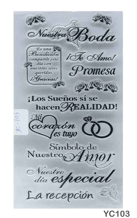 Gift To Love | Clear Stamp | Size : Small | Code : YC103