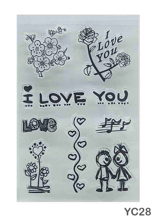 Gift To Love | Clear Stamp | Size : Small | Code : YC28