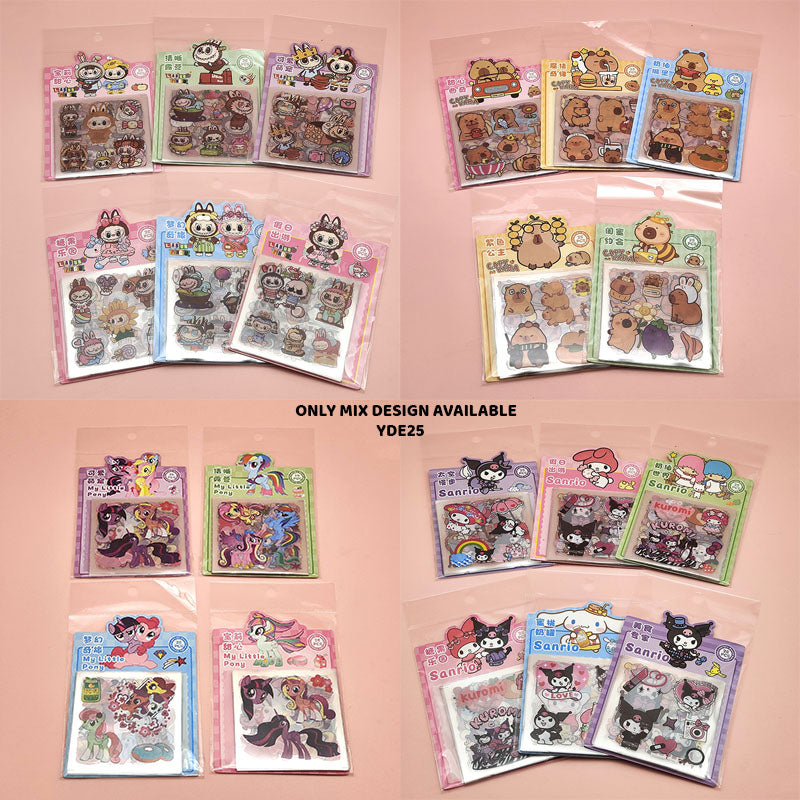 Gift To Love | Cartoon Print Kids Sticker | Pcs : 25 Pcs | Code : YDE25