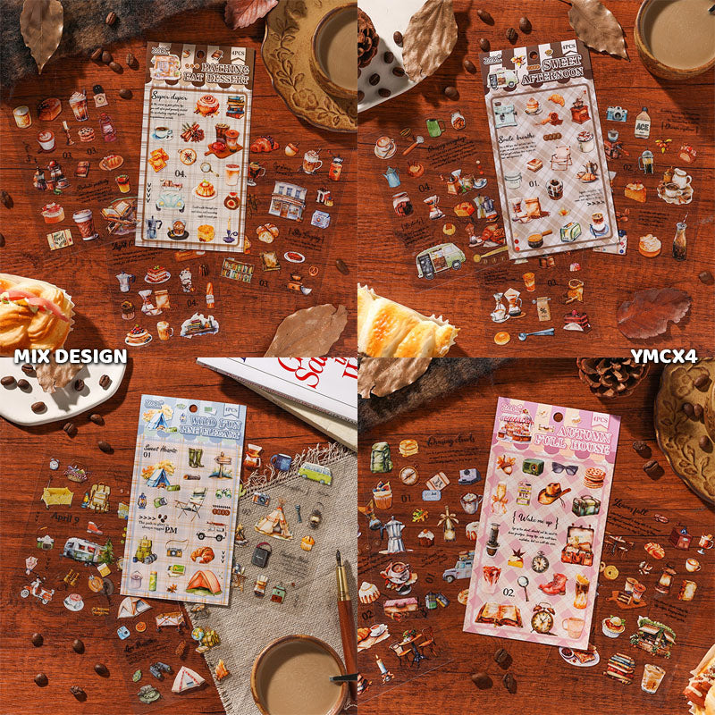 Gift To Love | Sweet Afternoon Sticker | Pcs : 4 Sheets | Code : YMCX4