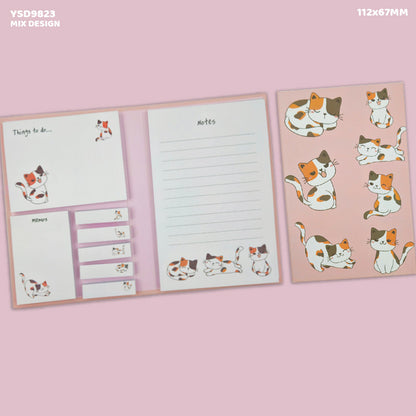 Gift To Love | Sticky Planner Cartoon Print | Size : 112 X 67 Mm | Code : YSD9823