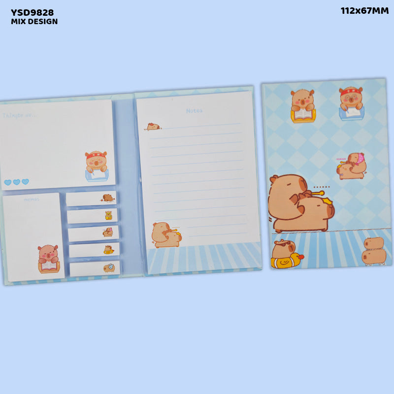 Gift To Love | Sticky Planner Cartoon Print | Size : 112 X 67 Mm | Code : YSD9828
