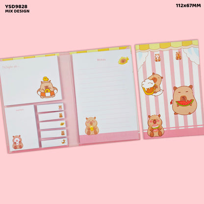 Gift To Love | Sticky Planner Cartoon Print | Size : 112 X 67 Mm | Code : YSD9828