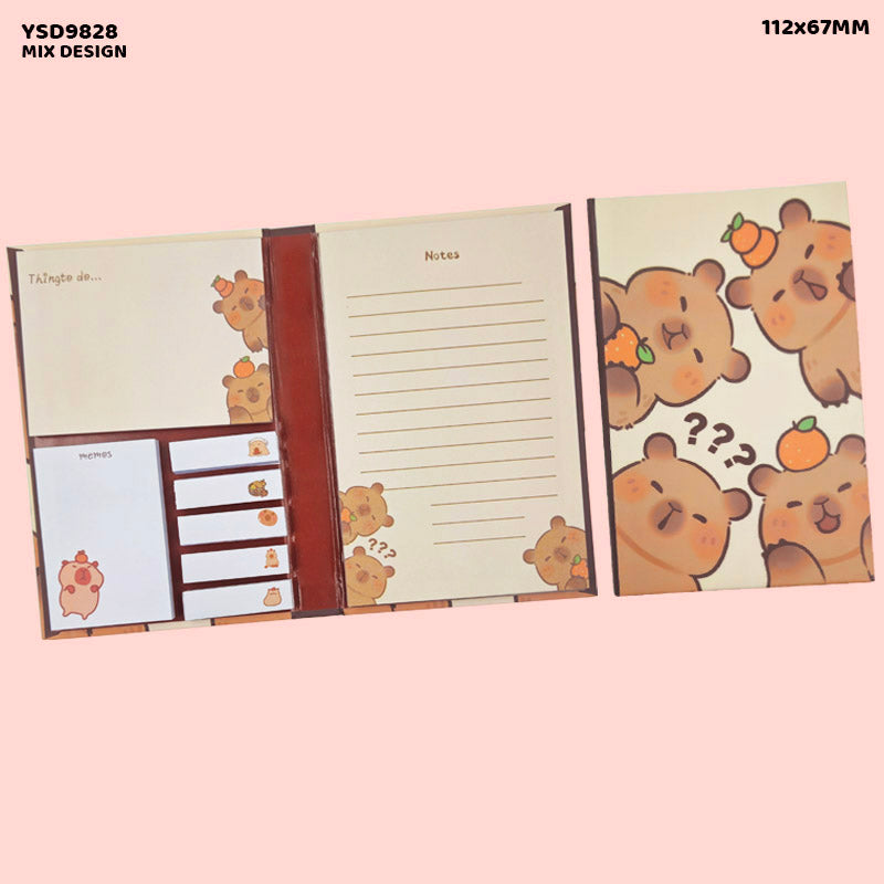 Gift To Love | Sticky Planner Cartoon Print | Size : 112 X 67 Mm | Code : YSD9828