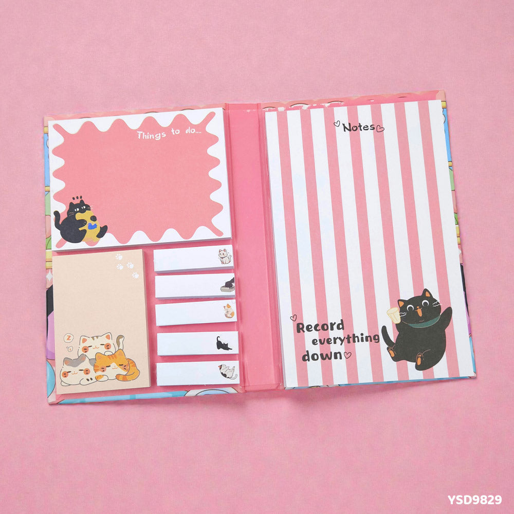 Gift To Love | Sticky Planner Cartoon Print | Size : 112 X 167 Mm | Code : YSD9829