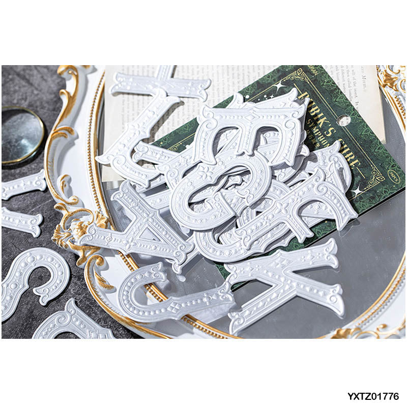 Yktz01776 Rubiks Cube Embossed Lette Sticker 26Pc