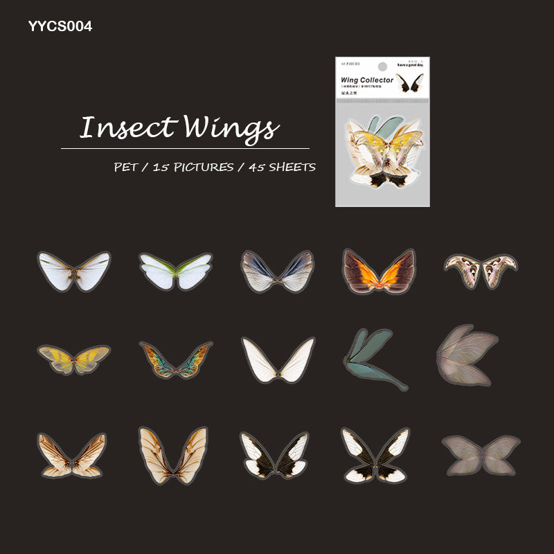Gift To Love | Wings Collection Deco Sticker Pack | Pcs : 45 Pcs | Code : YYCS004