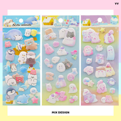 Gift To Love | 3D Animal Cartoon Print Sticker | Code : YY