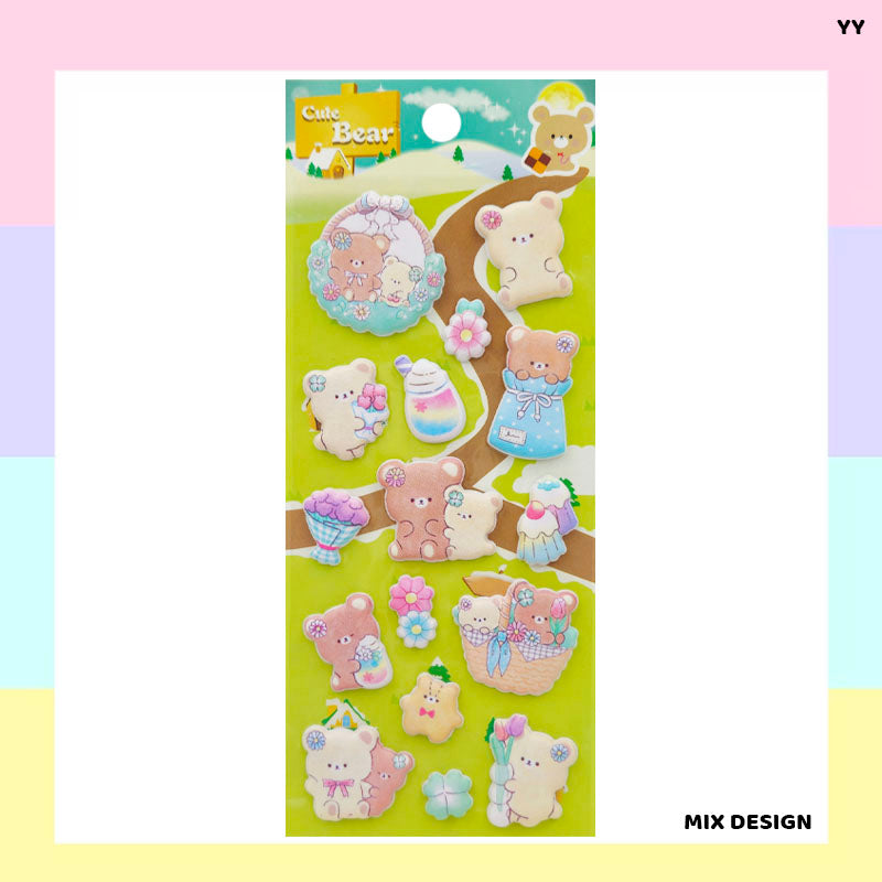 Gift To Love | 3D Animal Cartoon Print Sticker | Code : YY