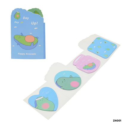 Gift To Love | Cute Design Sticky Marker | Pcs : 4 In 1 | Code : Z4001