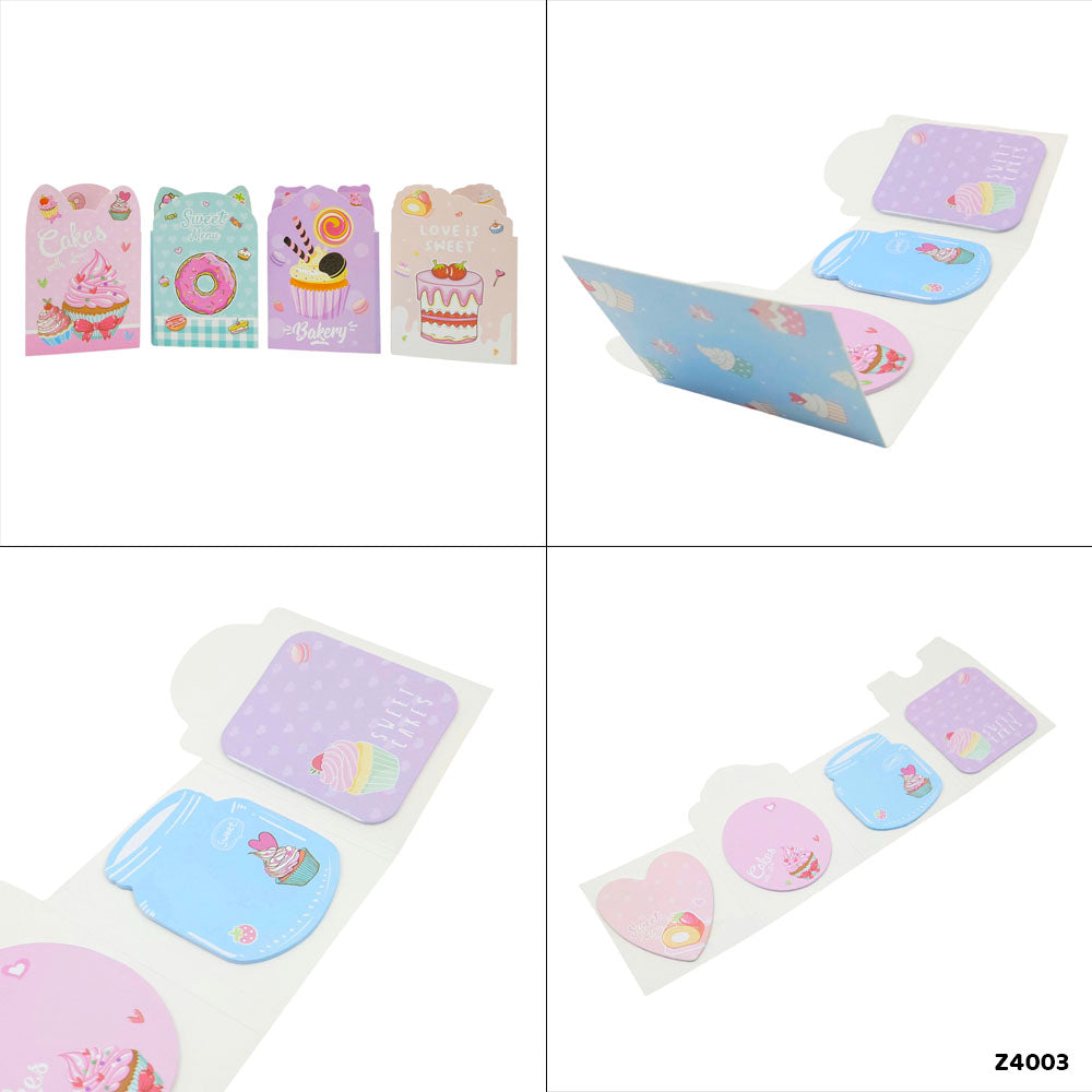 Gift To Love | Cute Design Sticky Marker | Pcs : 4 In 1 | Code : Z4003