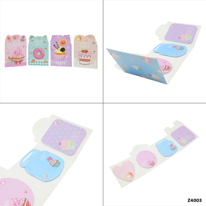 Gift To Love | Cute Design Sticky Marker | Pcs : 4 In 1 | Code : Z4003