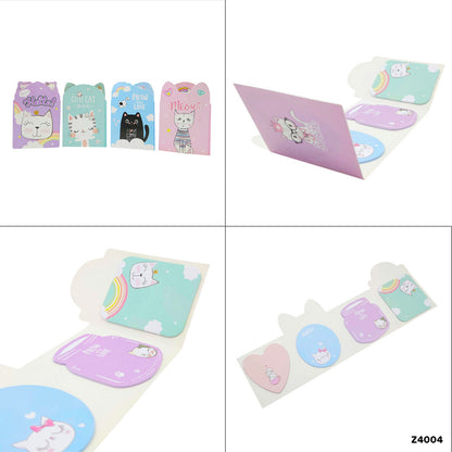 Gift To Love | Cute Design Sticky Marker | Pcs : 4 In 1 | Code : Z4004