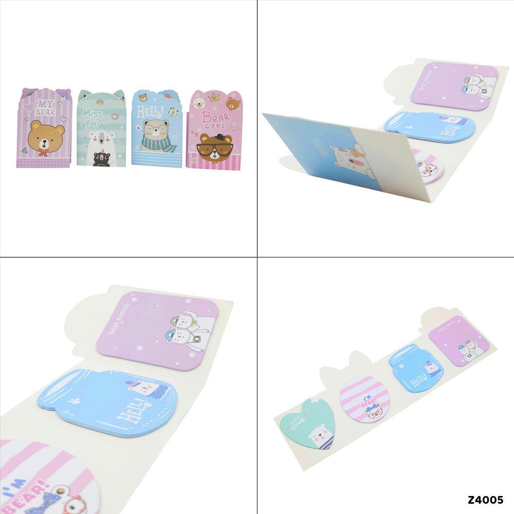 Gift To Love | Cute Design Sticky Marker | Pcs : 4 In 1 | Code : Z4005