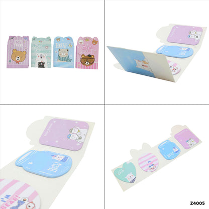 Gift To Love | Cute Design Sticky Marker | Pcs : 4 In 1 | Code : Z4005