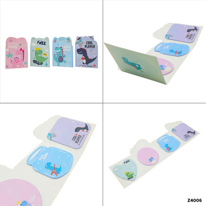 Gift To Love | Cute Design Sticky Marker | Pcs : 4 In 1 | Code : Z4006