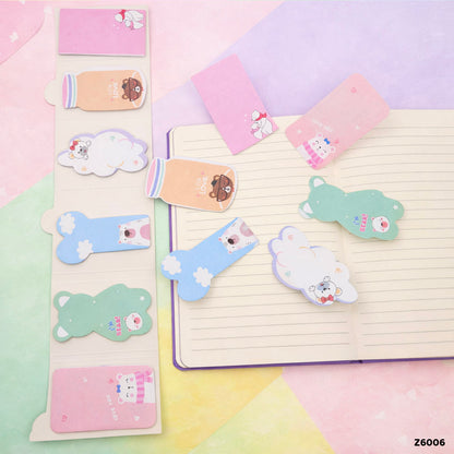 Gift To Love | Cute Design Sticky Marker | Pcs : 6 In 1 | Code : Z6006