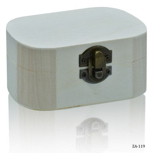 Gift To Love | Wooden Empty Box Oval Small | Code : ZA-119