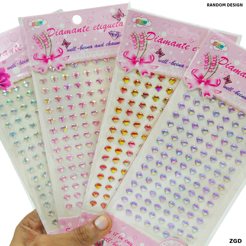 Gift To Love | Diamante Etiqueta Mix Pattern Crystal Sticker | Code : ZGD