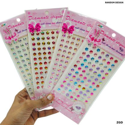 Gift To Love | Diamante Etiqueta Mix Pattern Crystal Sticker | Code : ZGD