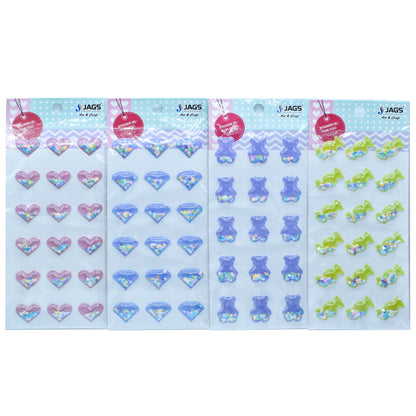 Gift To Love | Heart With Sequins Sticker | Code : ZW-CA