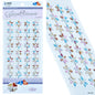 Gift To Love | Flower Gem Stones Sticker | Color : Multicolour | Code : ZW-DD